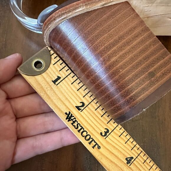 MATT BERNSON Peep Toe Open Heel Ankle Strap Booties Espresso Nubuck Leather - Picture 9 of 9